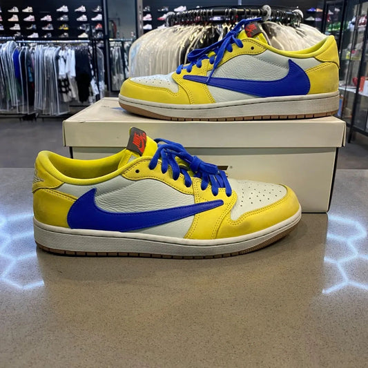 Jordan 1 Retro Low OG SP Travis Scott Canary (Women's) Size 13W DZ4137-700 - Pre-Owned