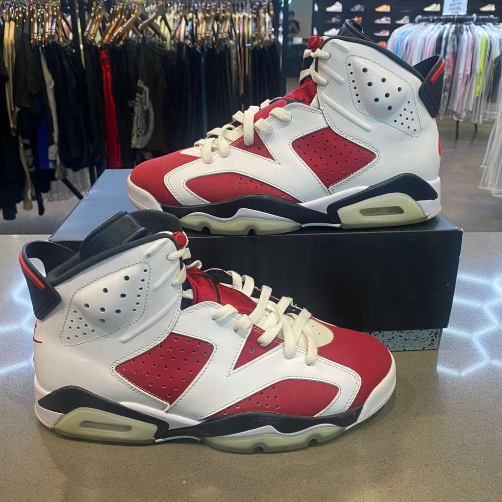 Jordan 6 Retro Carmine (2021) Size 9 CT8529-106 - Pre-Owned