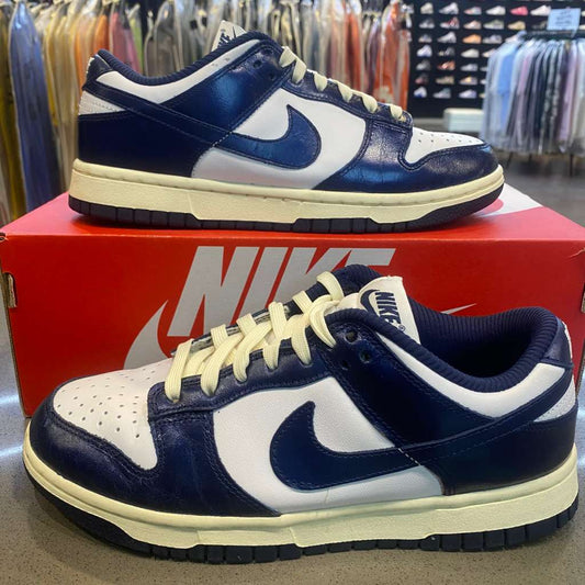 Nike Dunk Low PRM Vintage Navy (Women's) Size 8W FN7197-100 - Pre-Owned