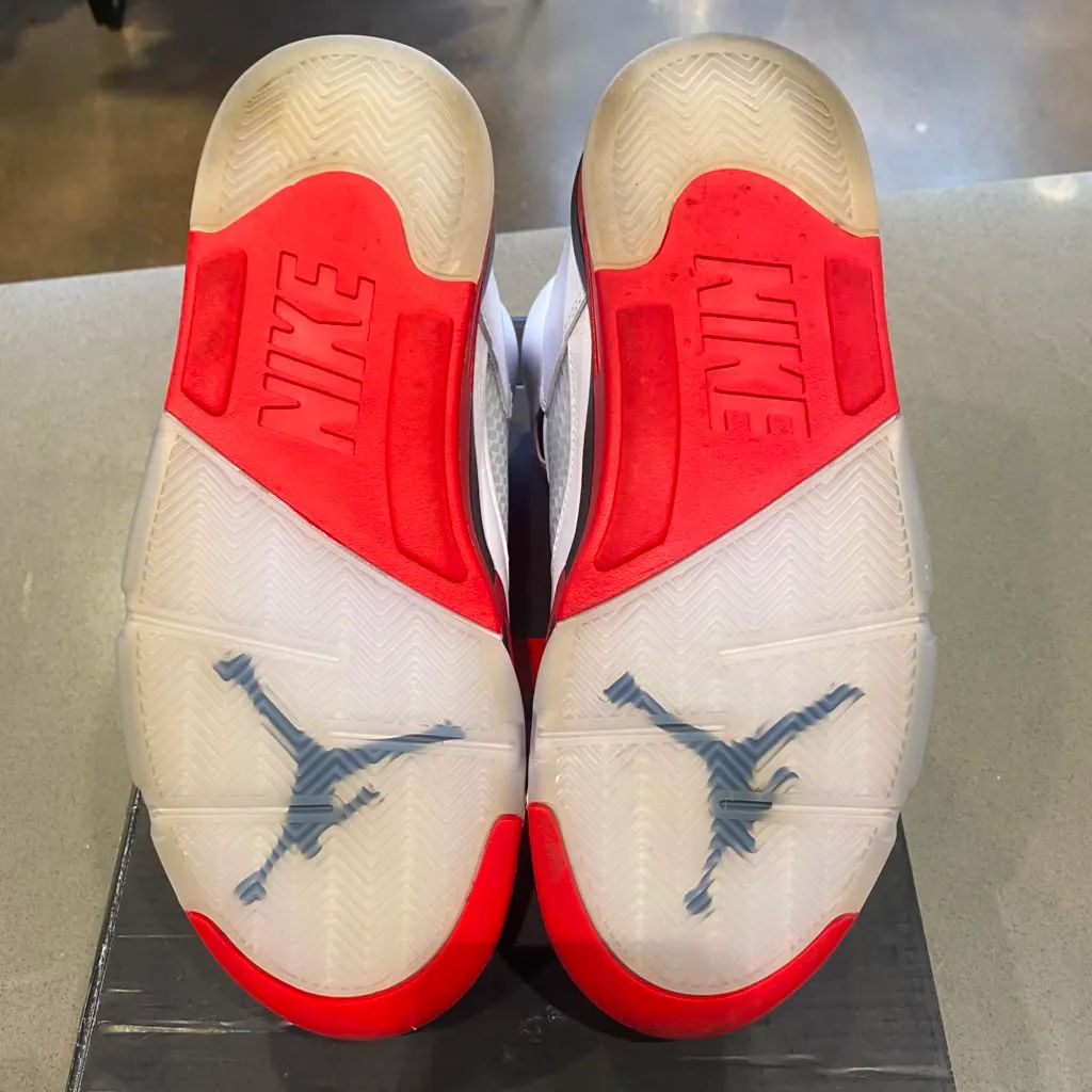 Jordan 5 Retro Fire Red Black Tongue (2025) Size 8.5 HQ7978-101 - Pre-Owned