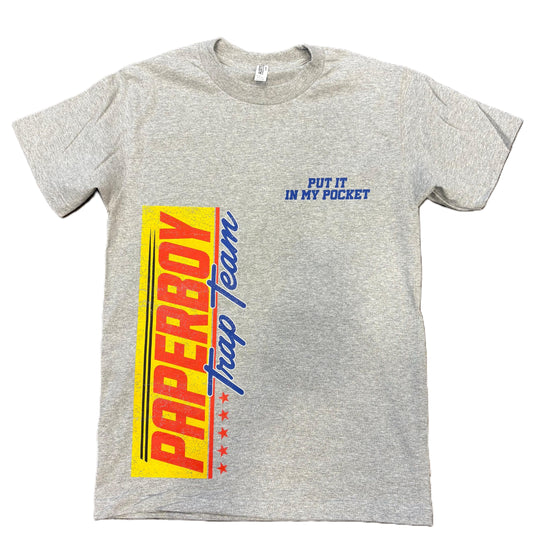 Paper Boy Raceblock Tee Gray/Blue v2