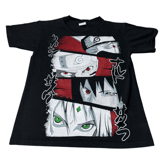 Vintage Naruto Shippuden AOP Anime Cartoon T-Shirt - Used/Worn