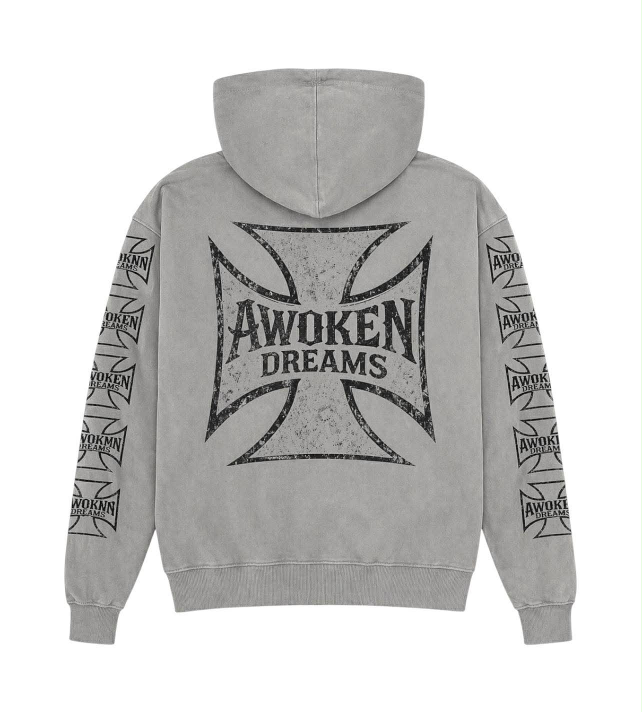 Awoken Dream West Coast Chopper Hoodie Grey
