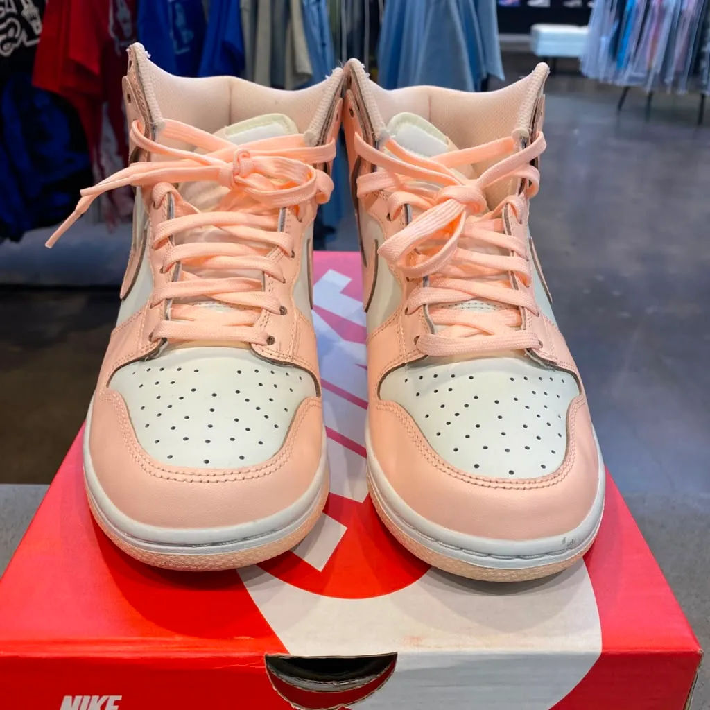 Nike Dunk High Sail Crimson Tint (Women's) Size 8.5W DD1869-104 - Pre-Owned