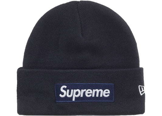 Supreme New Era Box Logo Beanie (FW25) Navy
