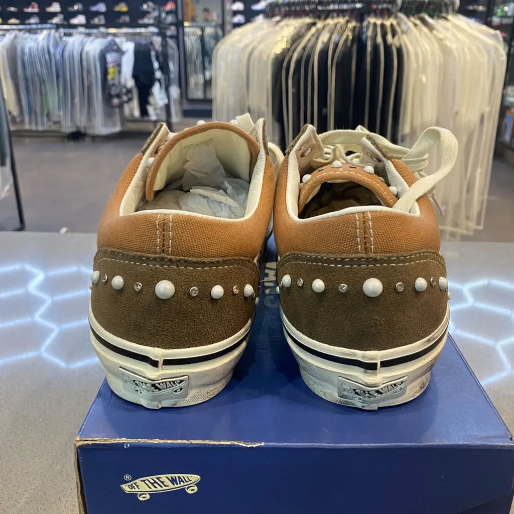 Vans LX Old Skool 36 Pearlized Pack Vintage Cocoa Brown Size 10.5 VN000E8VFST - Pre-Owned