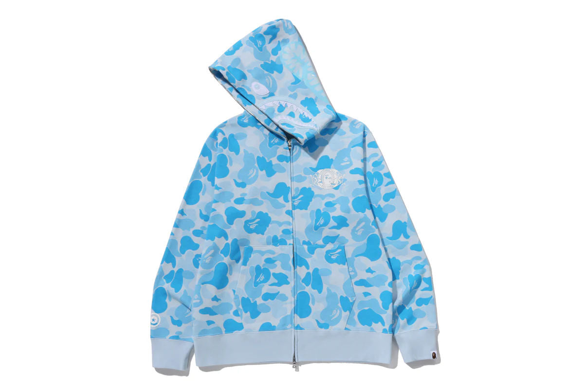 BAPE ABC Camo Shark Full Zip Hoodie Icy