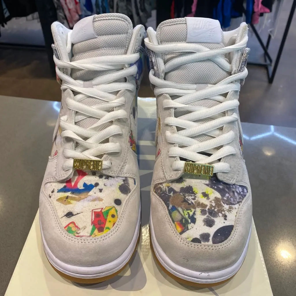 Nike SB Dunk High Supreme Rammellzee Size 10.5 FD8779-100 - Pre-Owned