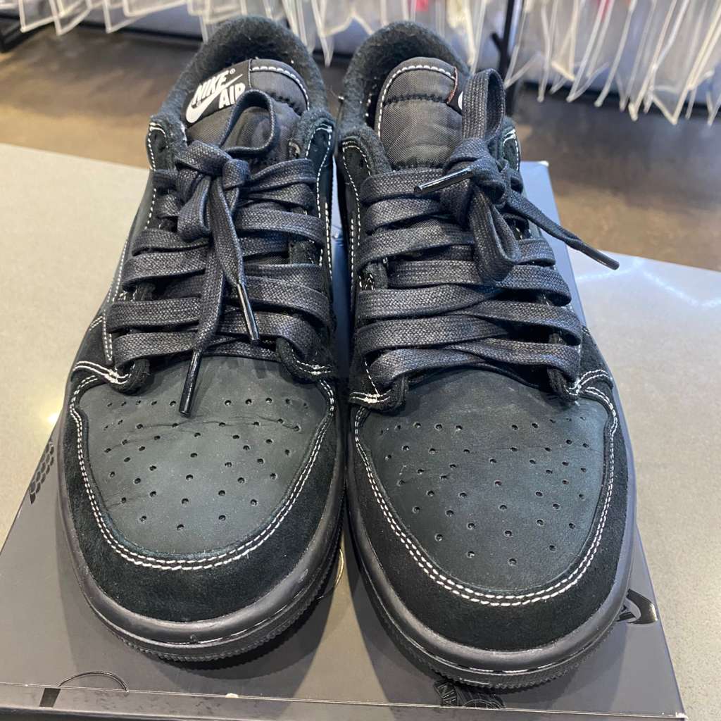 Jordan 1 Retro Low OG SP Travis Scott Black Phantom Size 9 DM7866-001 - Pre-Owned