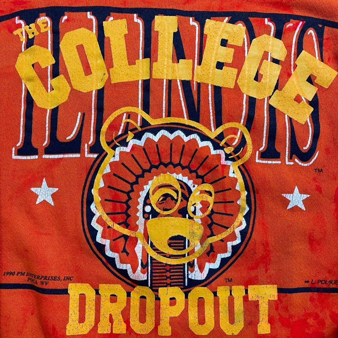 Vintage 1990 Illinois The College Dropout Kanye West Sweatshirt - Used