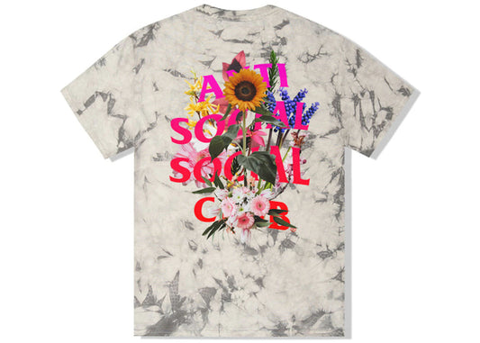 Anti Social Social Club Bouquet For The Old Days T-shirt Black Tie Dye
