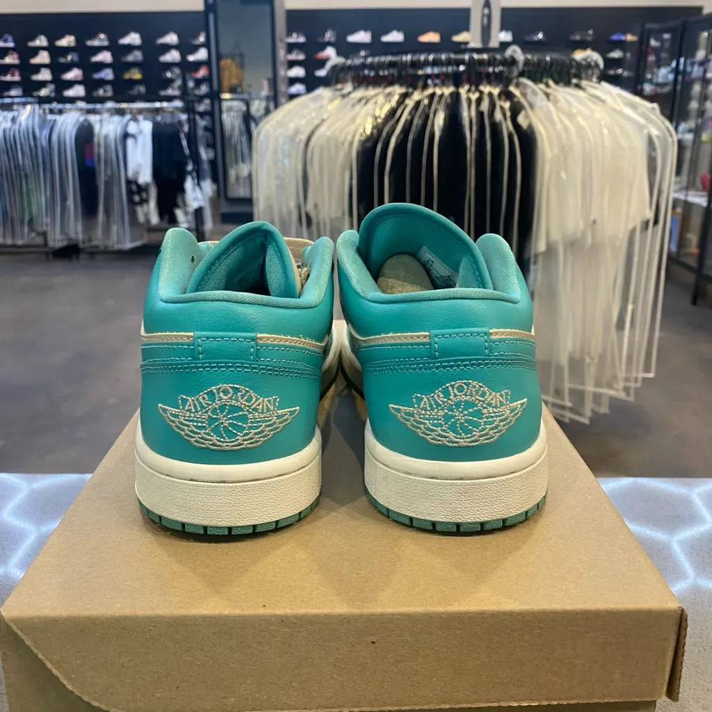 Jordan 1 Low Tropical Teal (Women's) Size 8.5W DC0774-131 - Pre-Owned (Replacement Box)