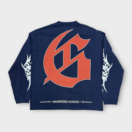 Godspeed Sea Sick L/S Tee Navy