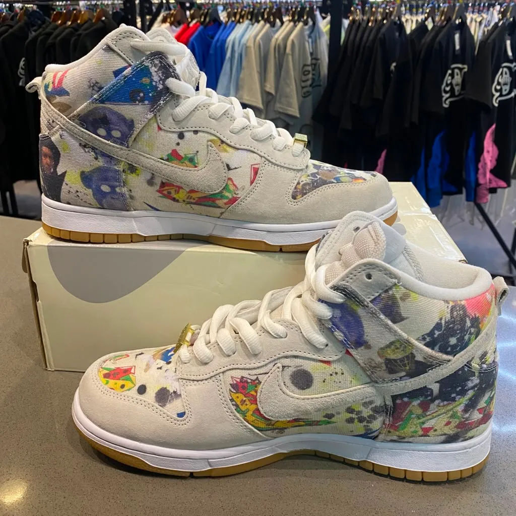 Nike SB Dunk High Supreme Rammellzee Size 10.5 FD8779-100 - Pre-Owned