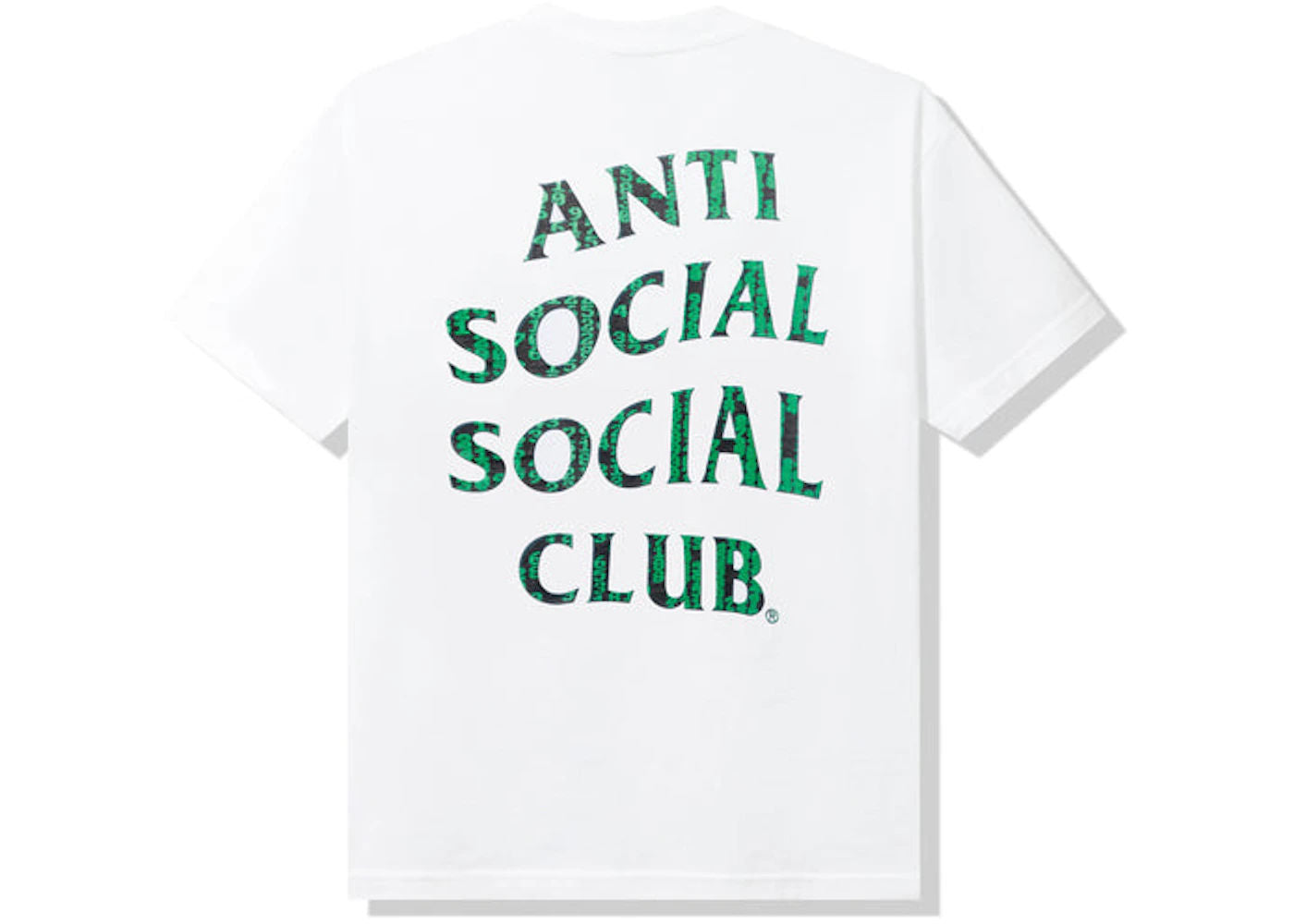 Anti Social Social Club Glitch Tee White