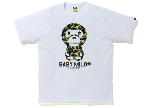 BAPE ABC Camo Baby Milo Tee White/Green