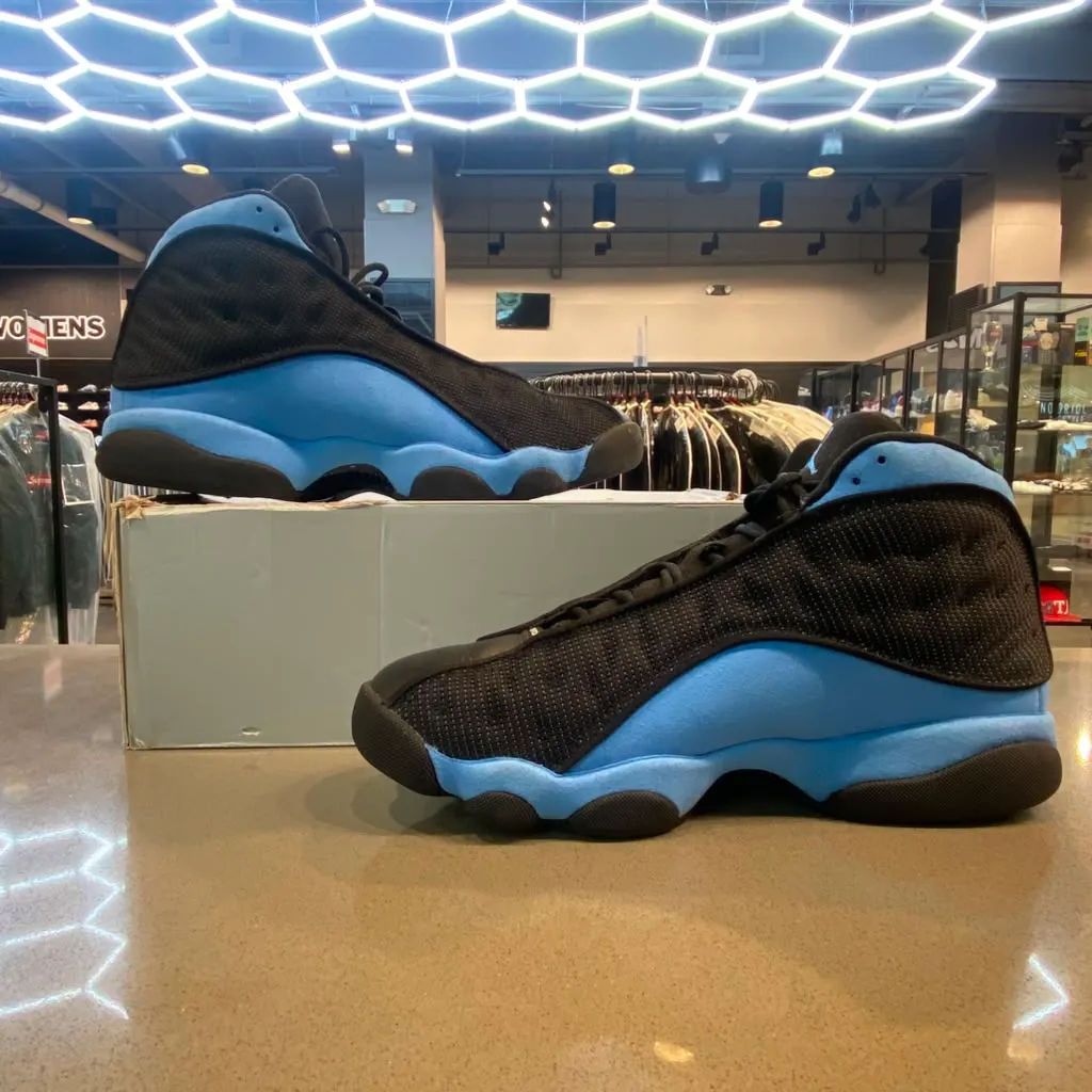 Jordan 13 Retro Black University Blue Size 10.5 DJ5982-041 - Pre-Owned (Replacement Box)