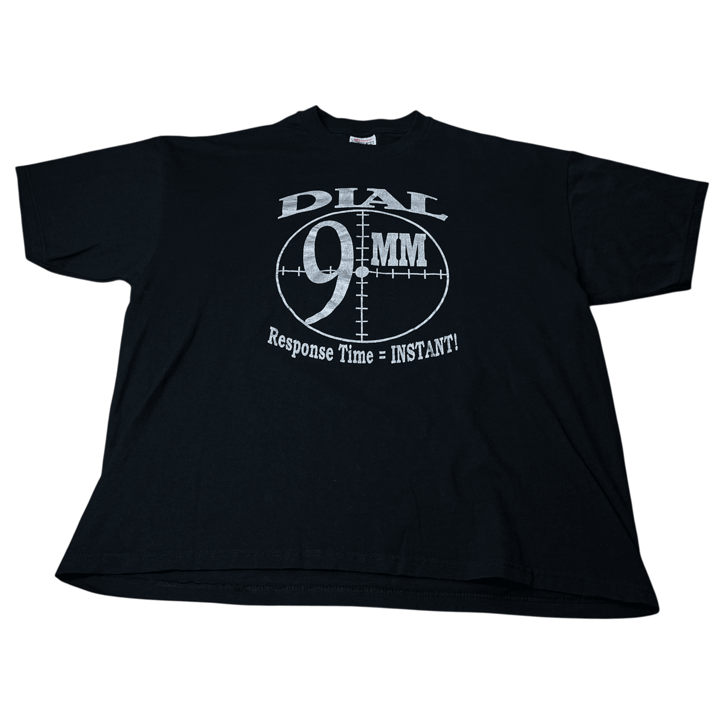 Vintage "Dial 9MM Respone Time = Instant" T-Shirt - Used/Worn