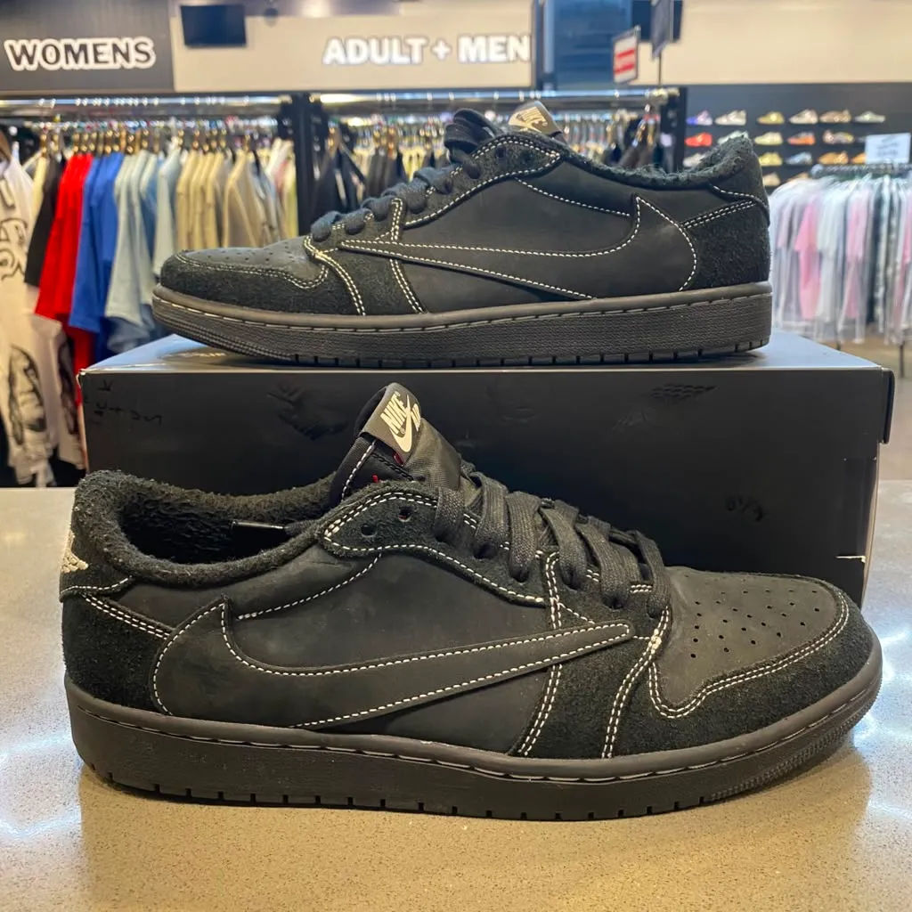 Jordan 1 Retro Low OG SP Travis Scott Black Phantom Size 10.5 DM7866-001 - Pre-Owned
