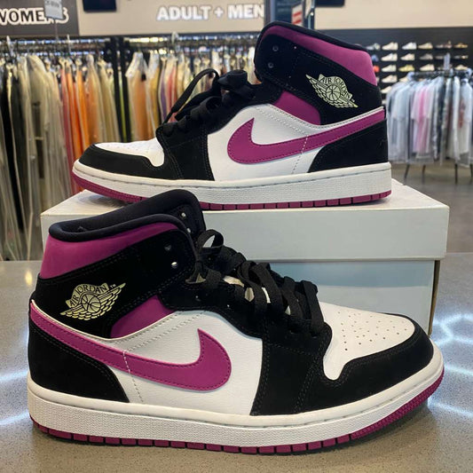 Jordan 1 Mid Magenta (Women's) Size 9.5W BQ6472-005 - Pre-Owned
