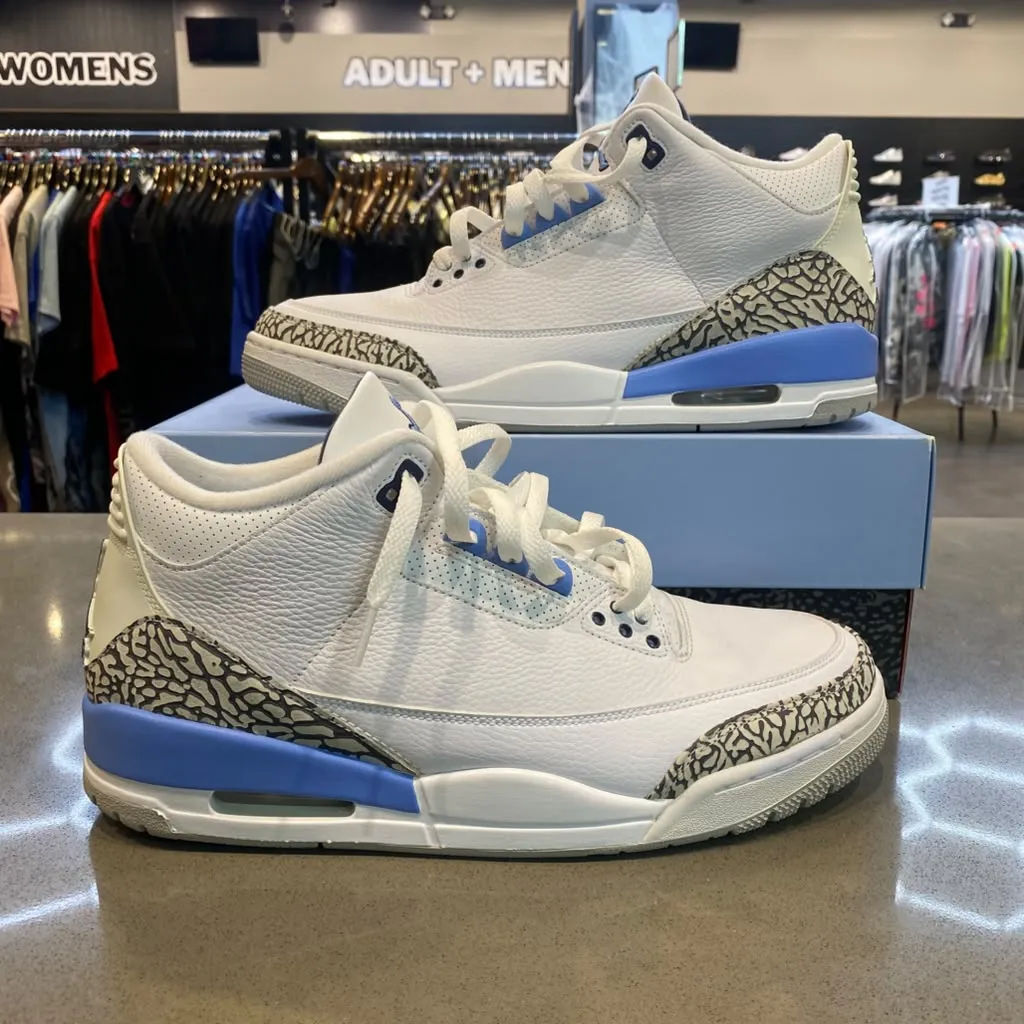 Jordan 3 Retro UNC (2020) Size 12 CT8532-104 - Pre-Owned