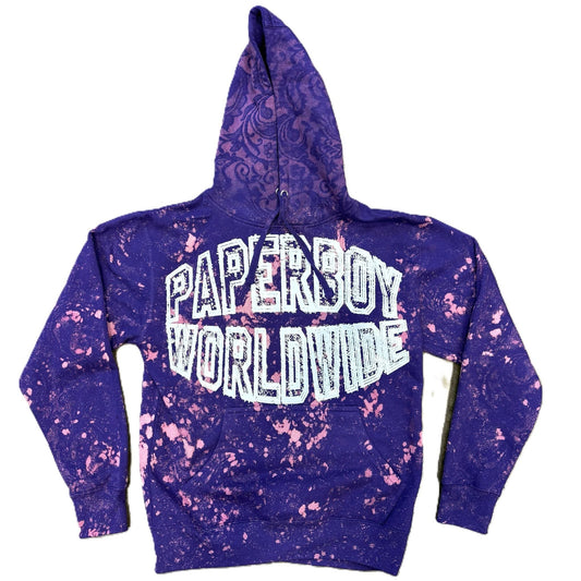 Purple Paperboy Handcrafted Hoodie