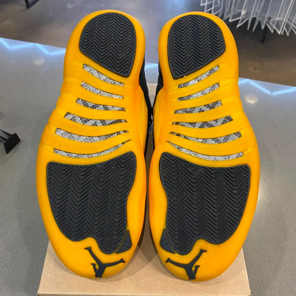 Jordan 12 Retro Black University Gold Size 10.5 130690-070 - Pre-Owned (Replacement Box)