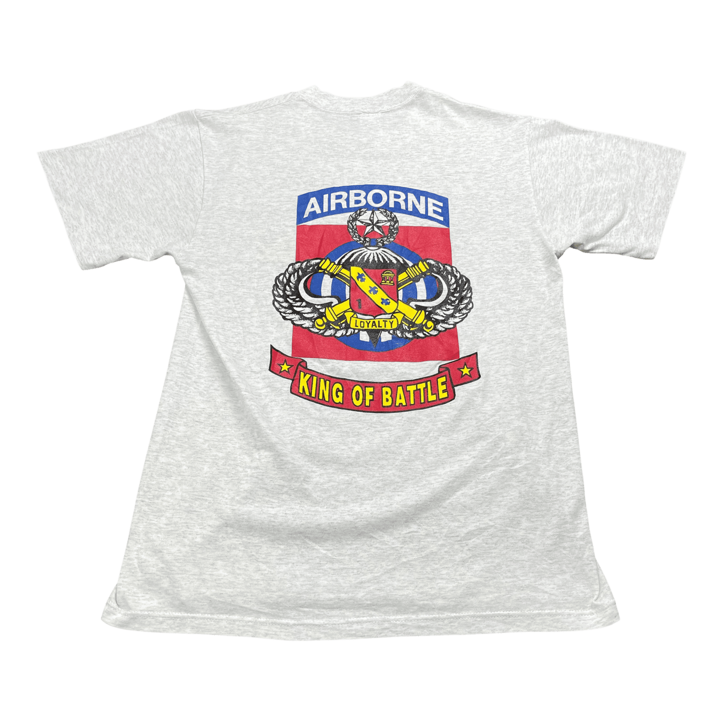 Vintage Airborne King of Battle Army T-Shirt - Used/Worn
