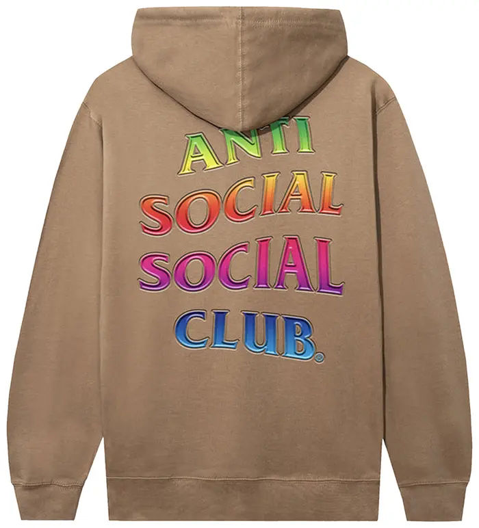 Anti Social Social Club Teleport Hoodie Sandstone