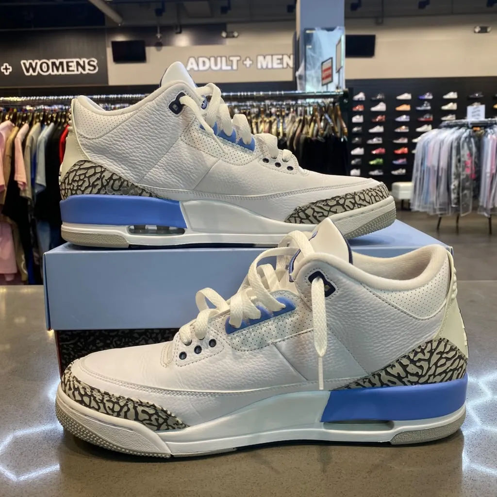 Jordan 3 Retro UNC (2020) Size 12 CT8532-104 - Pre-Owned