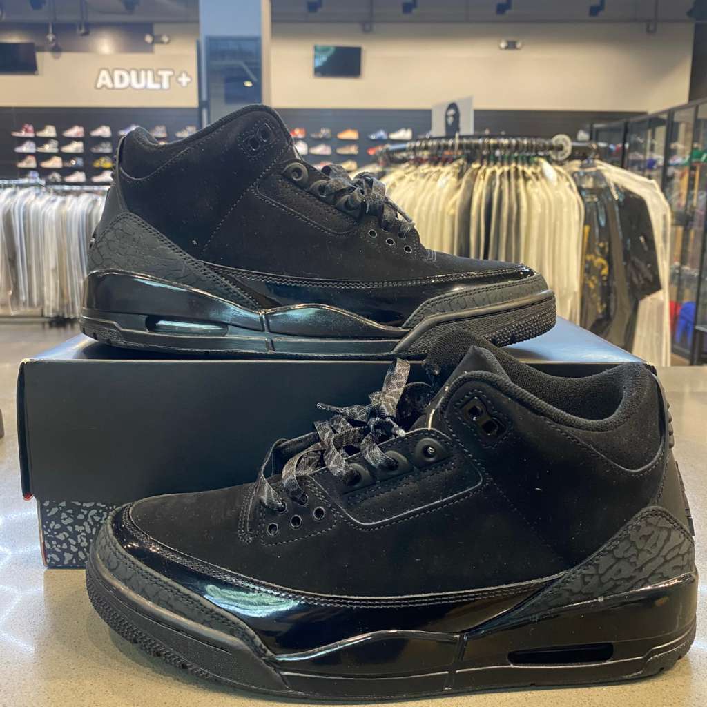 Jordan 3 Retro Black Cat (2025) Size 9.5 CT8532-001 - Pre-Owned