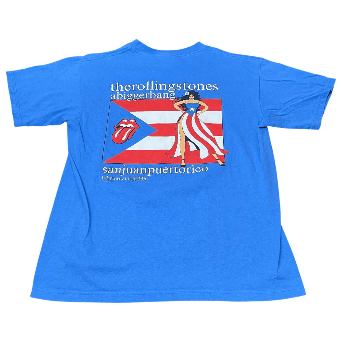 Vintage The Rolling Stones 2006 Puerto Rico Band T-Shirt - Used