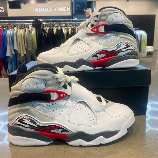 Jordan 8 Retro White True Red (2025) Size 10.5 305381-100 - Pre-Owned