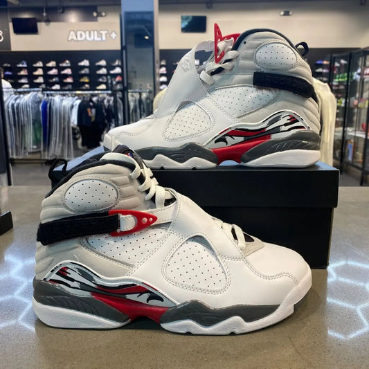 Jordan 8 Retro White True Red (2025) (GS) Size 6Y 305368-100 - Pre-Owned