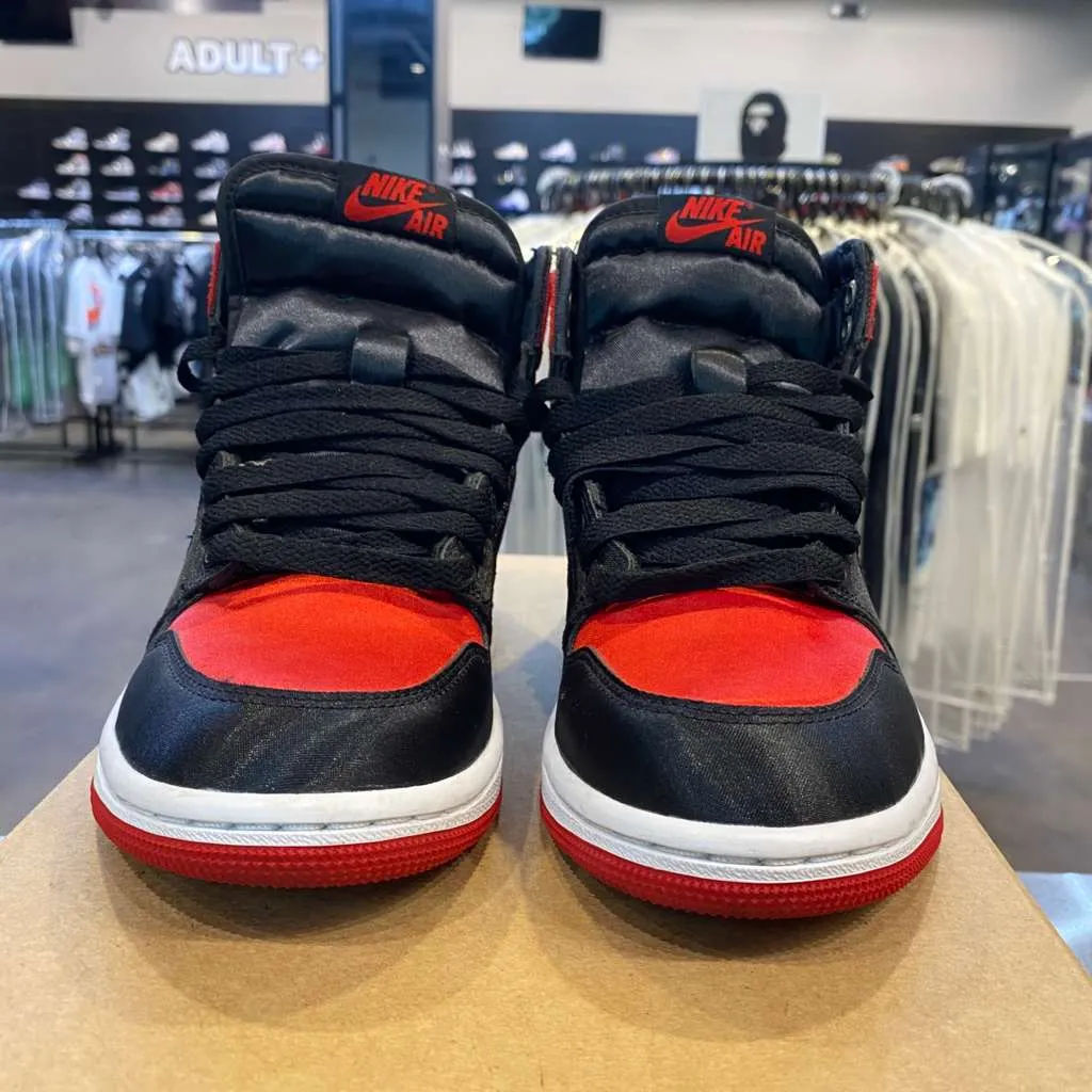 Jordan 1 Retro High OG Satin Bred (Women's) Size 6W FD4810-061 - Pre-Owned (Replacement Box)