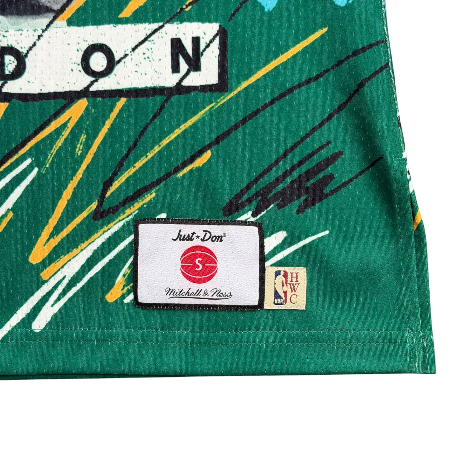 NWT Mitchell & Ness x Just Don Seattle Supersonics Sublimated Jersey