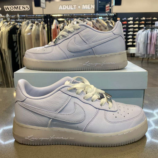 Nike Air Force 1 Low Drake NOCTA Certified Lover Boy Palest Purple (GS) Size 6Y HQ1772-500 - Pre-Owned