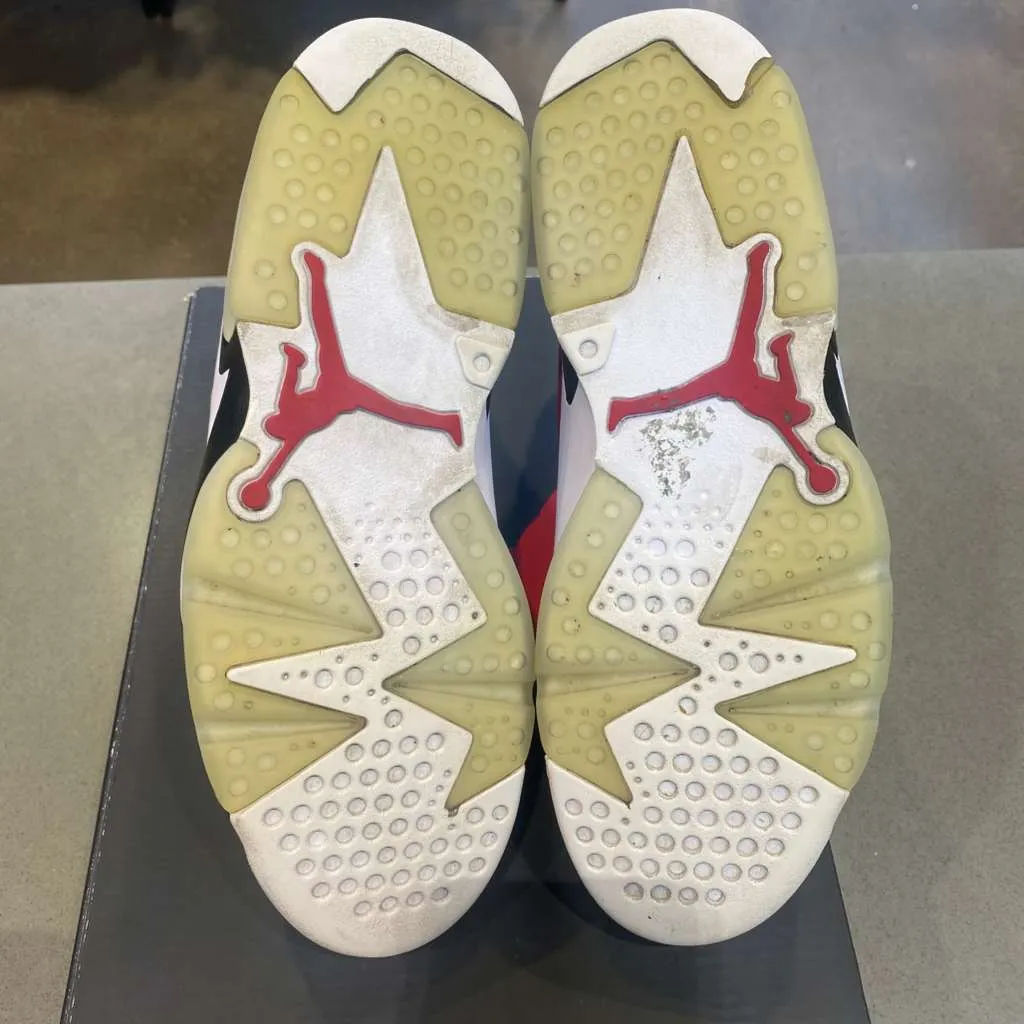 Jordan 6 Retro Carmine (2021) Size 9 CT8529-106 - Pre-Owned