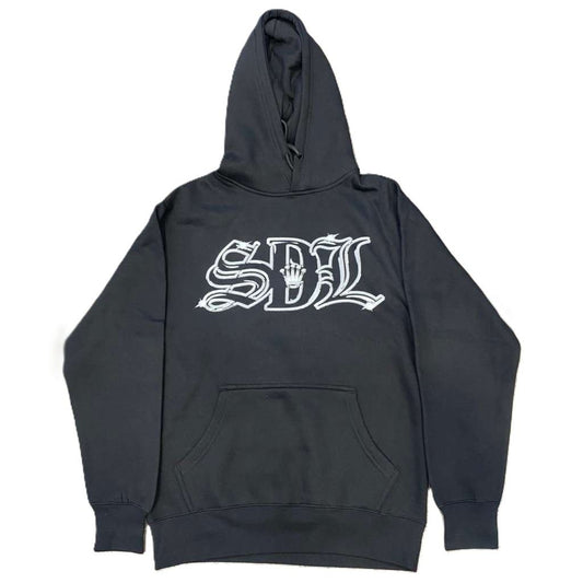 SDL Crown Logo Chrome Jesus Hoodie Black