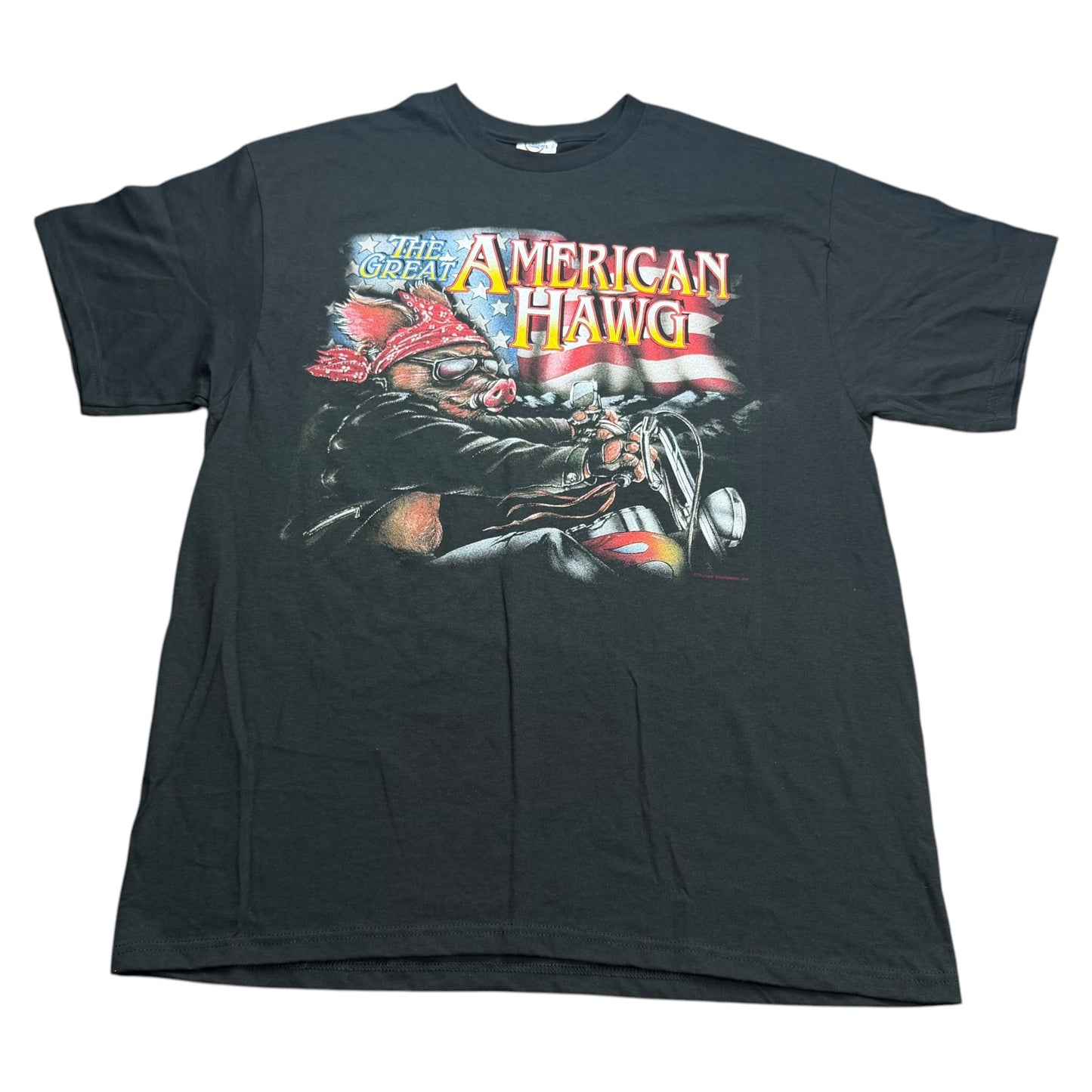 Vintage The Great American Hawg Biker T-Shirt - Used/Worn