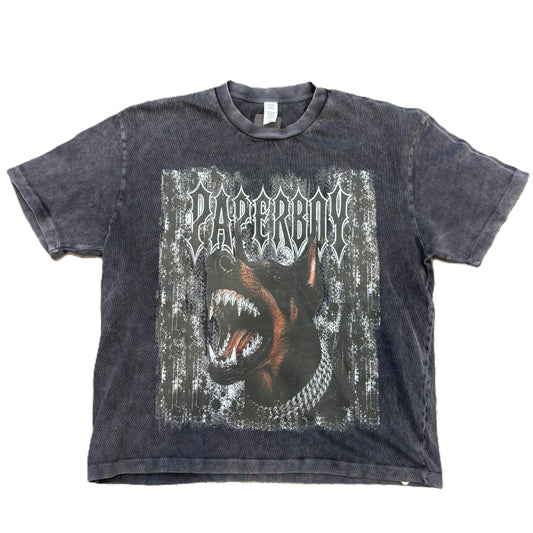 Paper Boy Premium Doberman Tee Acid Wash