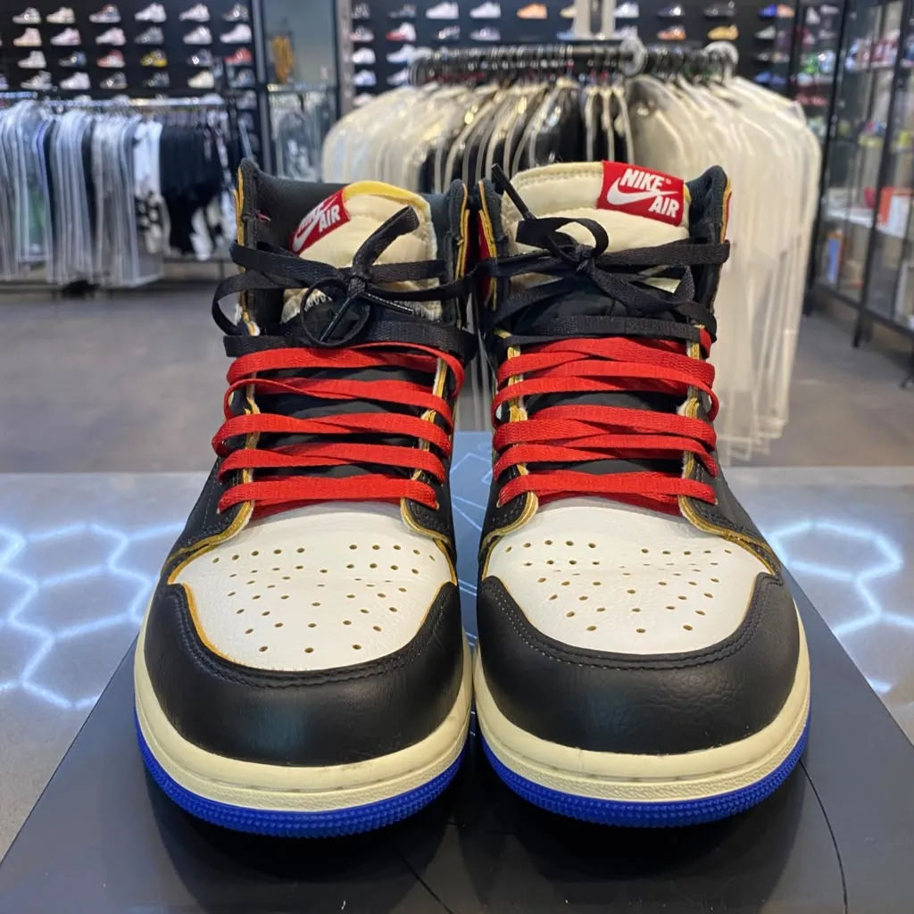 Jordan 1 Retro High OG SP Fragment x Union LA Varsity Red Sport Royal Size 11 IO7847-002 - Pre-Owned