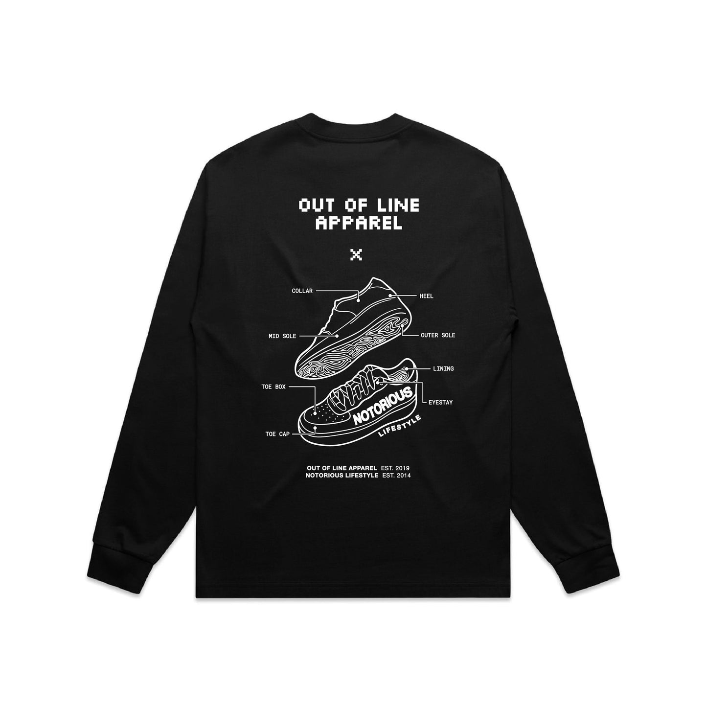 Notorious x OOLA 2025 Faded Black Long Sleeve