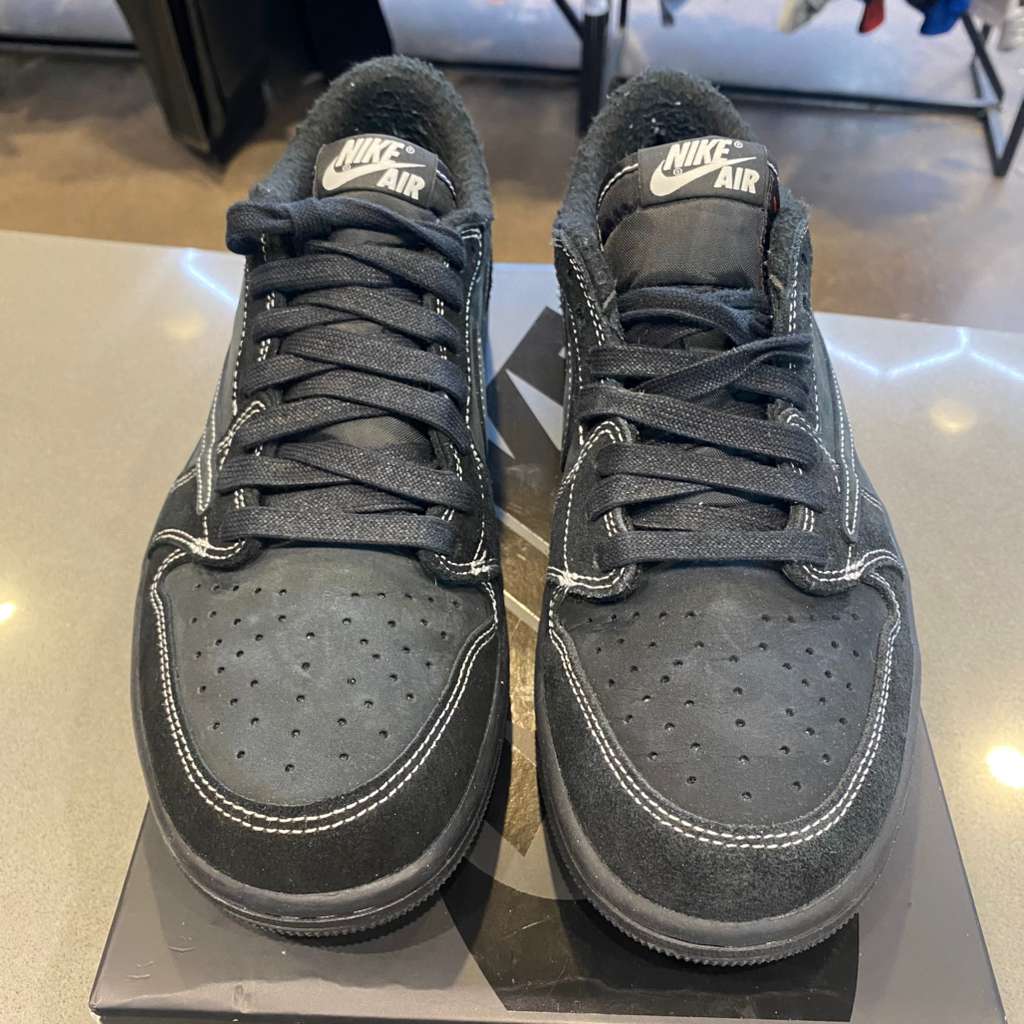 Jordan 1 Retro Low OG SP Travis Scott Black Phantom Size 8.5 DM7866-001 - Pre-Owned