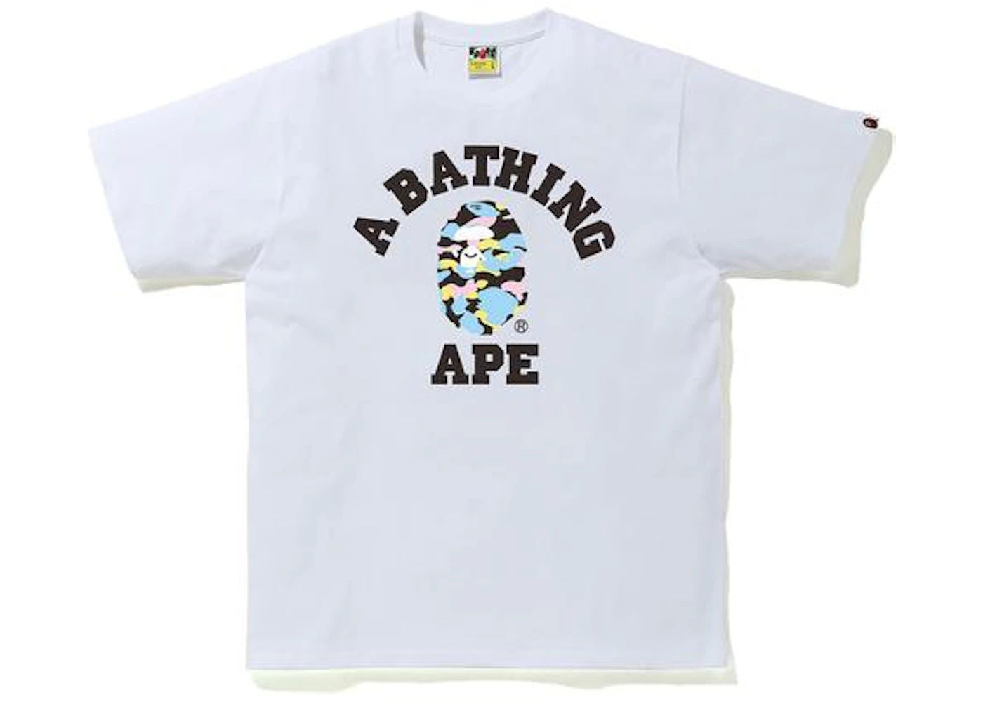 BAPE New Multi Camo College Tee White