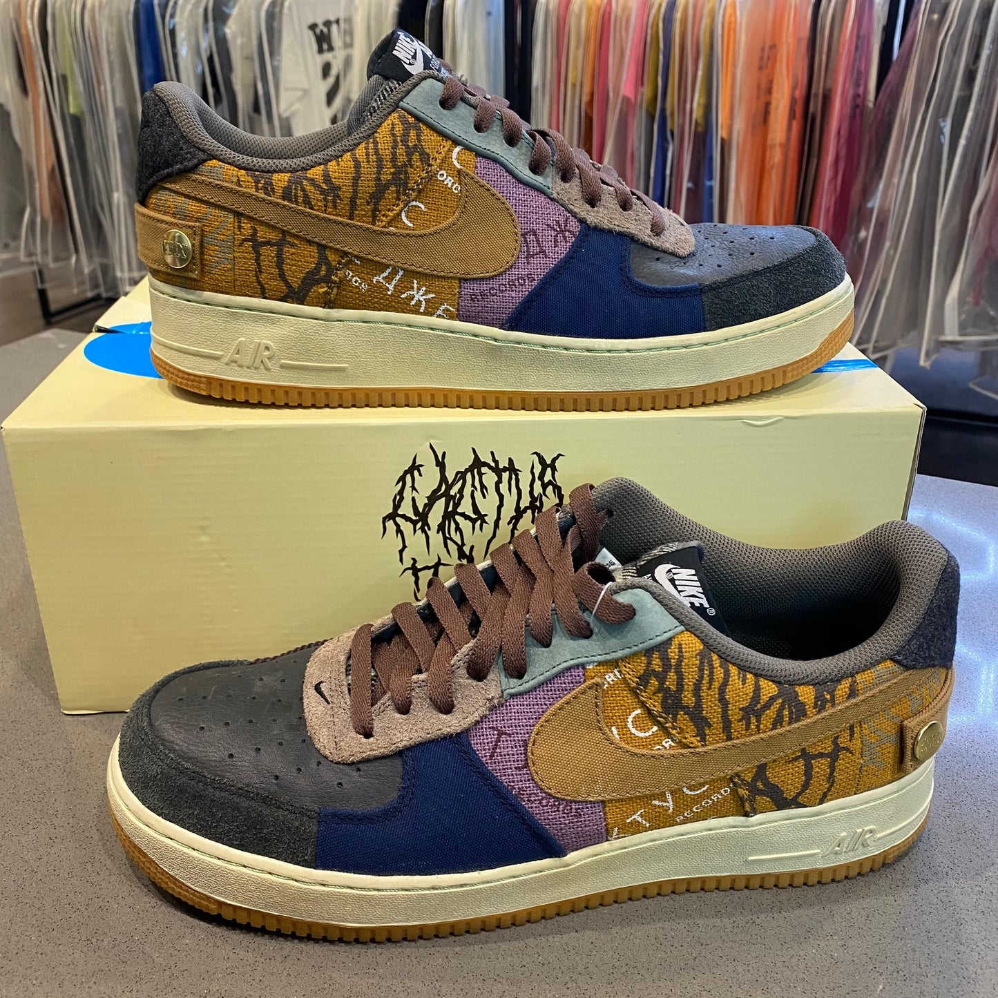Nike Air Force 1 Low Travis Scott Cactus Jack Size 13 CN2405-900 - Pre-Owned