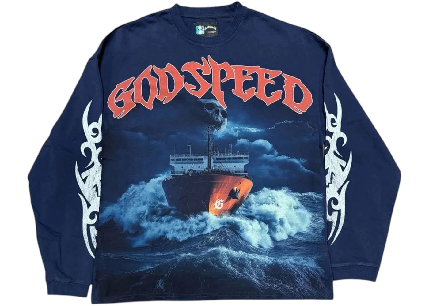 Godspeed Sea Sick L/S T-shirt Navy