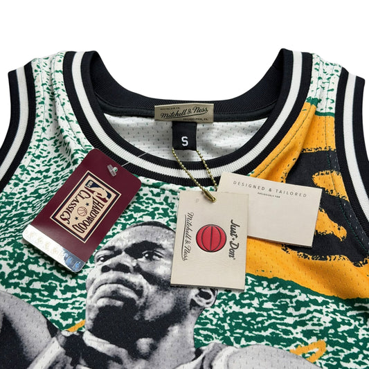 NWT Mitchell & Ness x Just Don Seattle Supersonics Sublimated Jersey