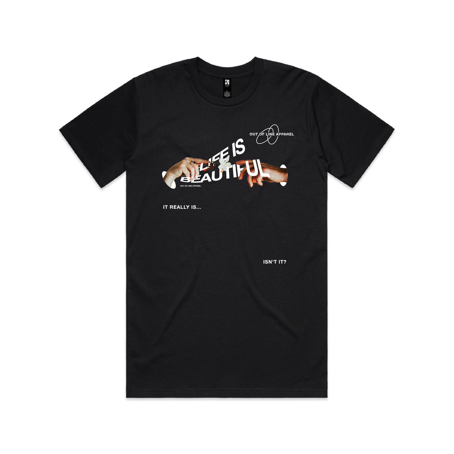"Life is Beautiful" Black Tee