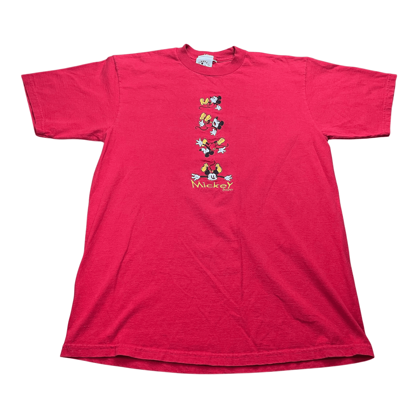 Vintage Disney Mickey Mouse Embroidered T-Shirt - Used/Worn